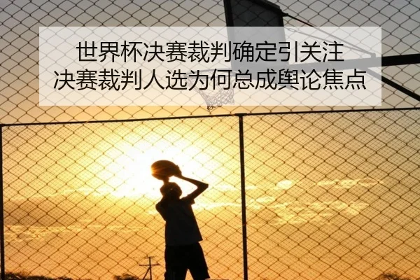 世界杯决赛裁判确定引关注 决赛裁判人选为何总成舆论焦点